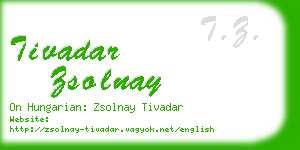 tivadar zsolnay business card